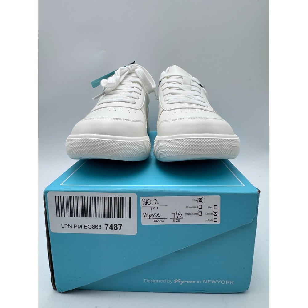 Vepose Women's Fashion Sneakers, Lace up Casual Sneakers with Arch Support S1012